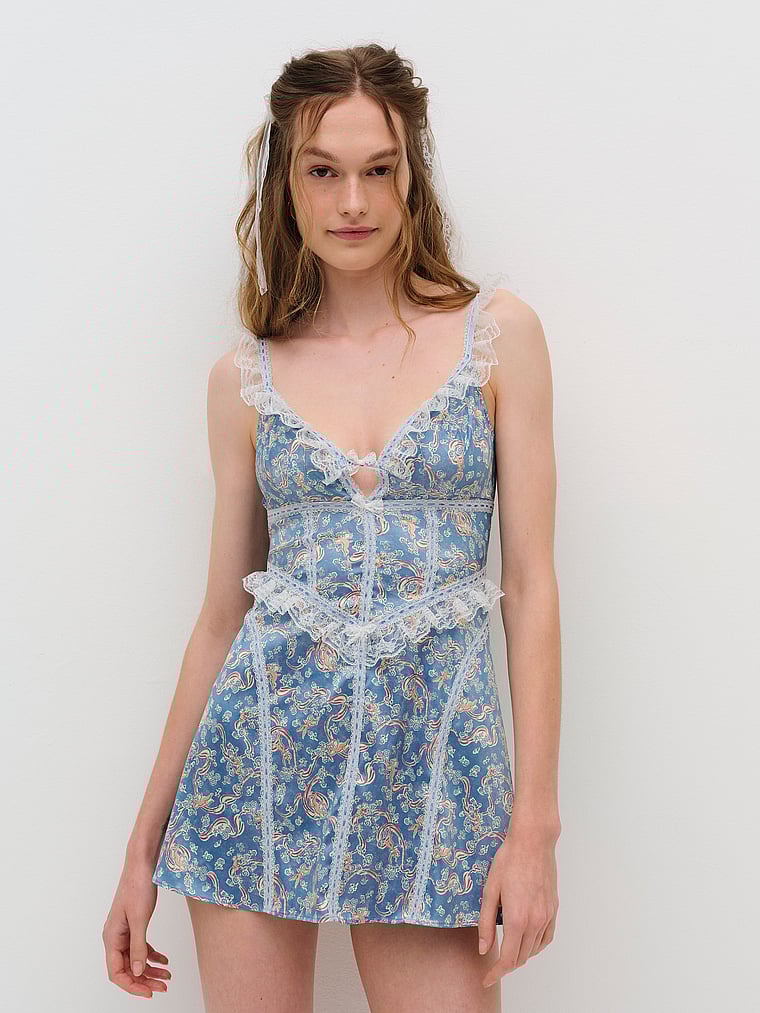 For Love & Lemons Emiliana Slip Dress