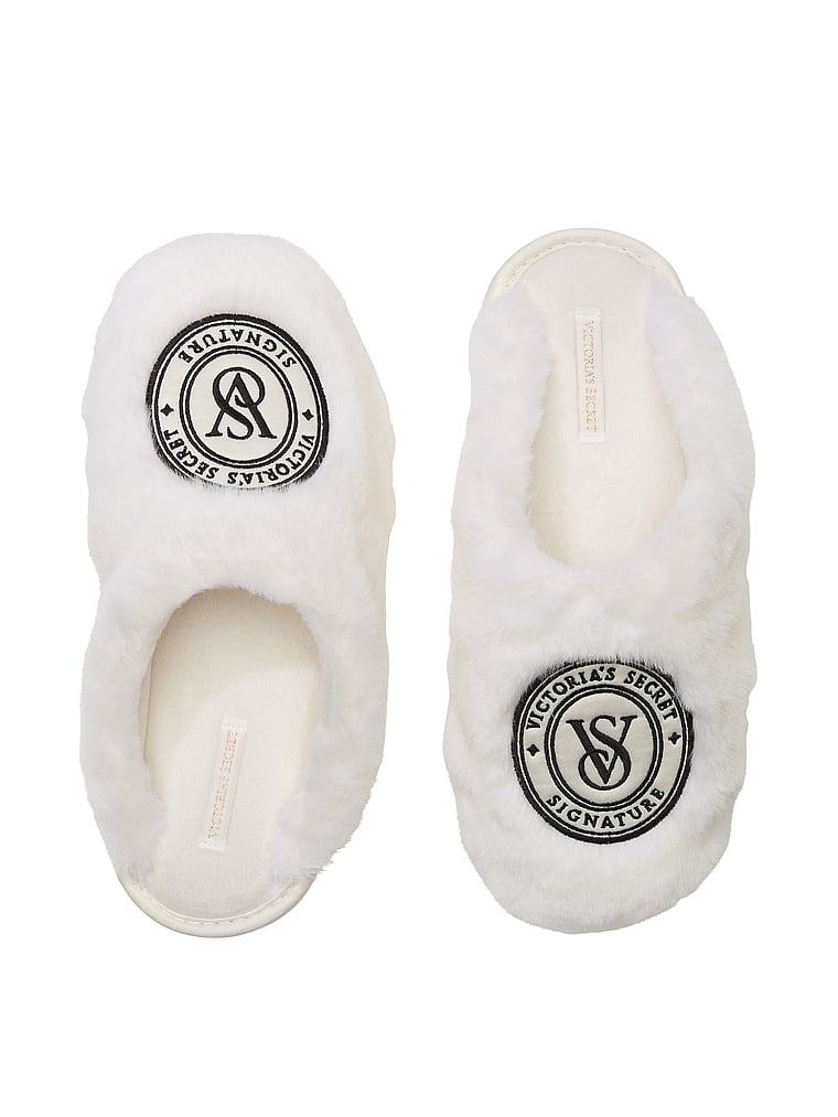 Victoria's Secret Closed-Toe Faux Fur Slippers