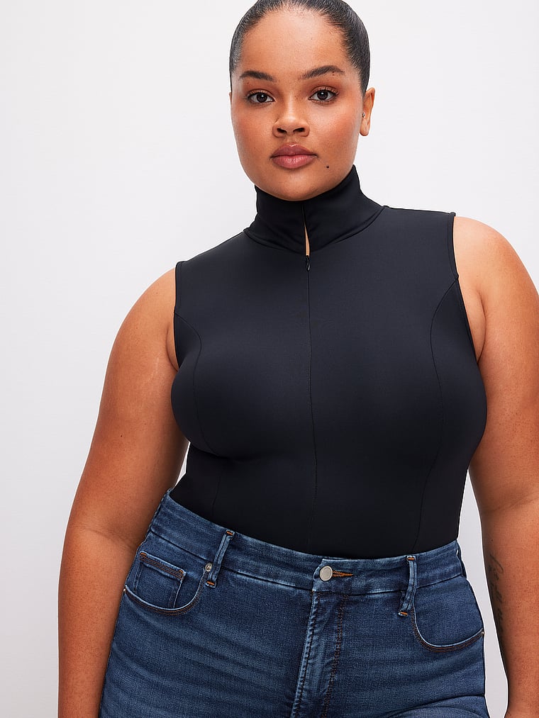 Good American Scuba Turtleneck Bodysuit
