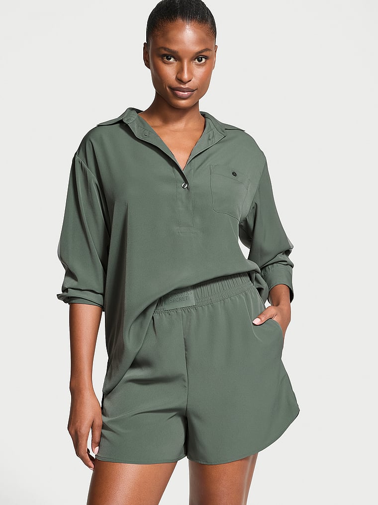 Victoria's Secret Luxe Crepe Short Pajama Set