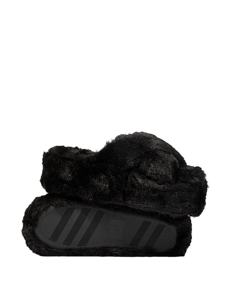 PINK Faux Fur Platform Slipper