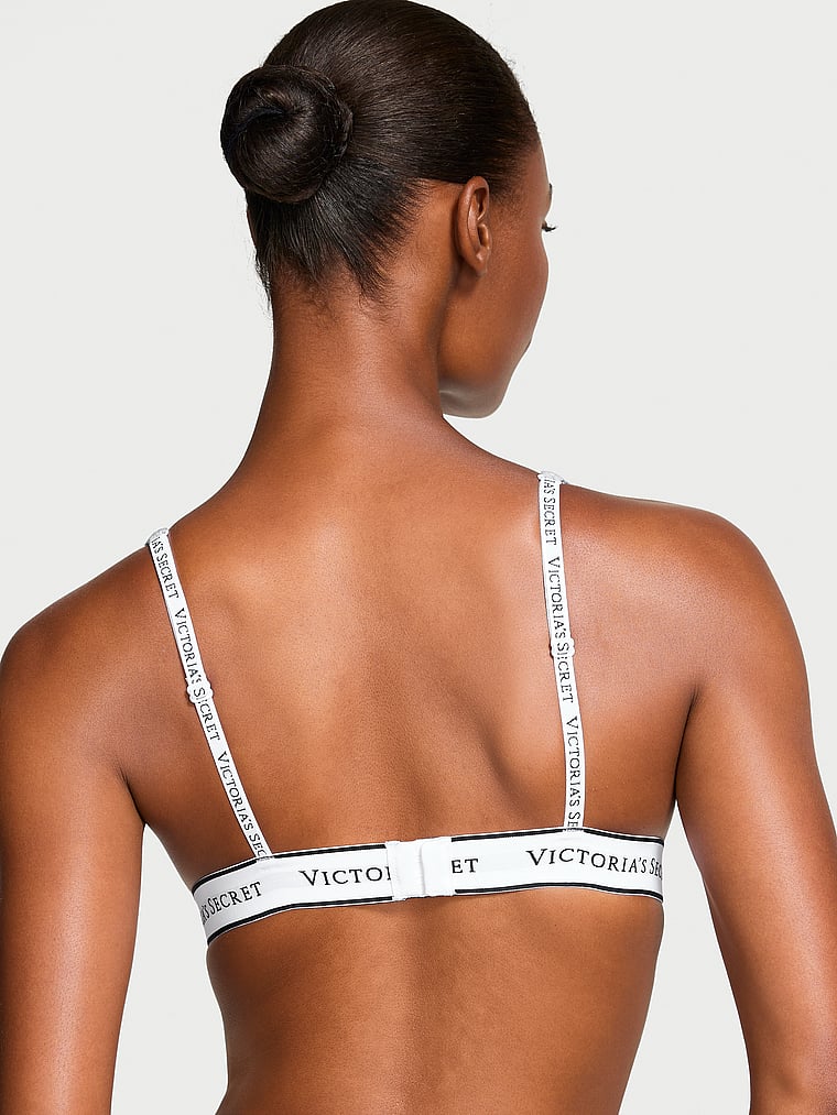 The T-shirt Wireless Cotton Plunge Bralette Smooth