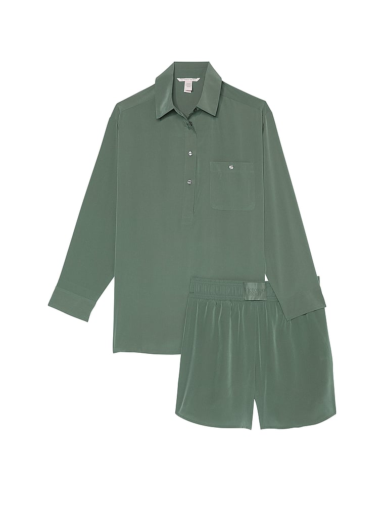 Victoria's Secret Luxe Crepe Short Pajama Set