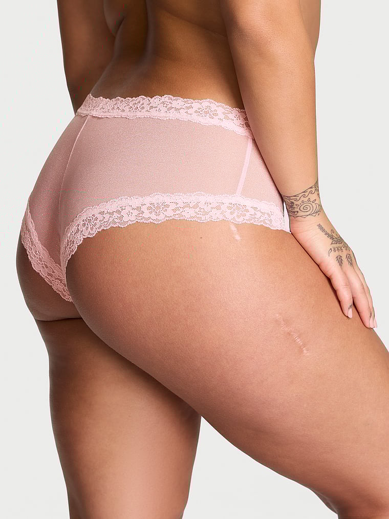 The Lacie Sequin Posey Mesh Cheeky Panty Lurex Mesh
