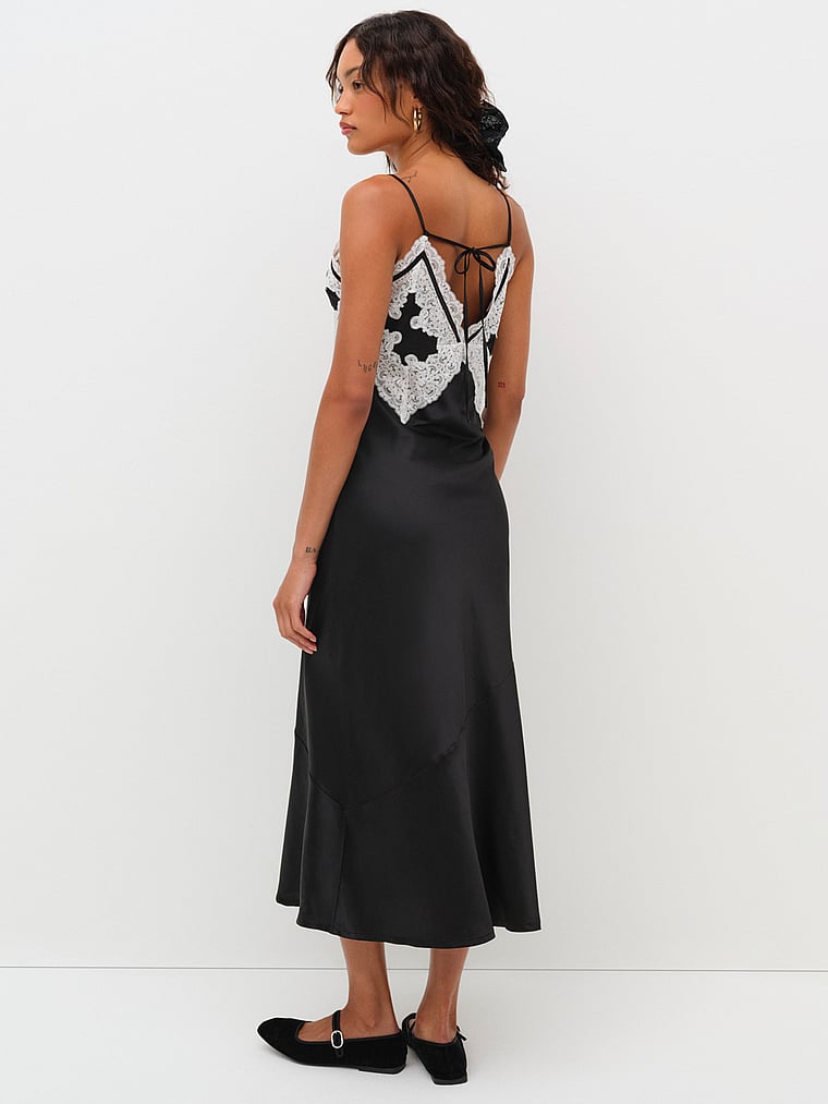 For Love & Lemons Maeve Maxi Slip Dress