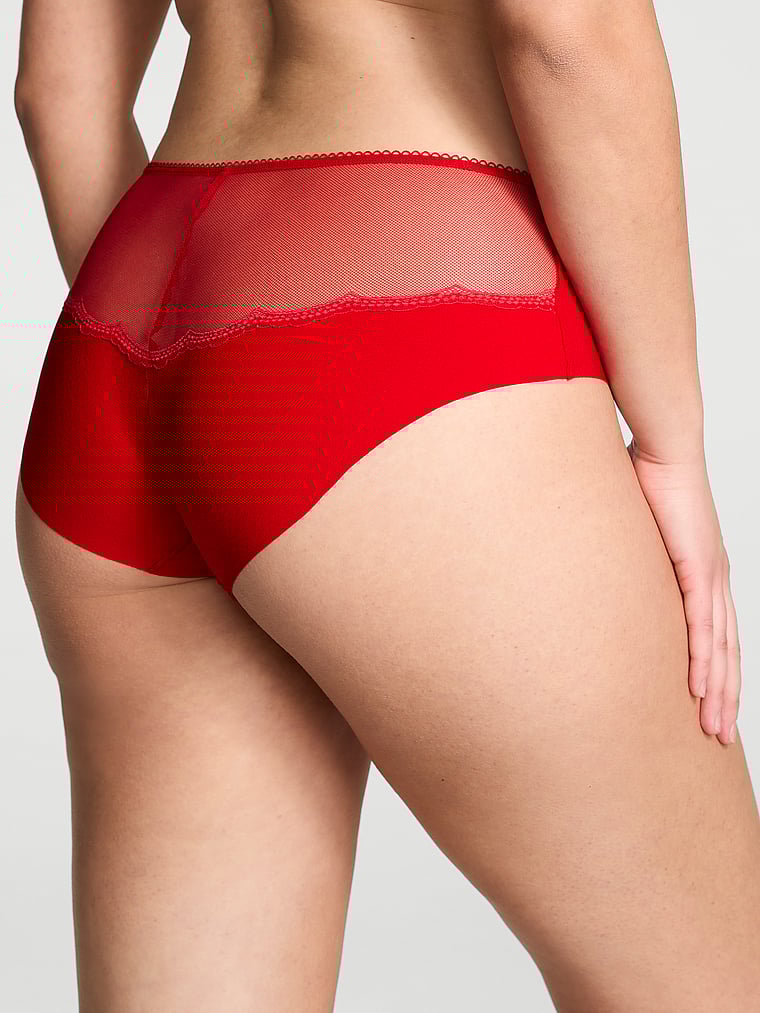 No-Show No-Show Lace-Trim Hiphugger Panty Novelty