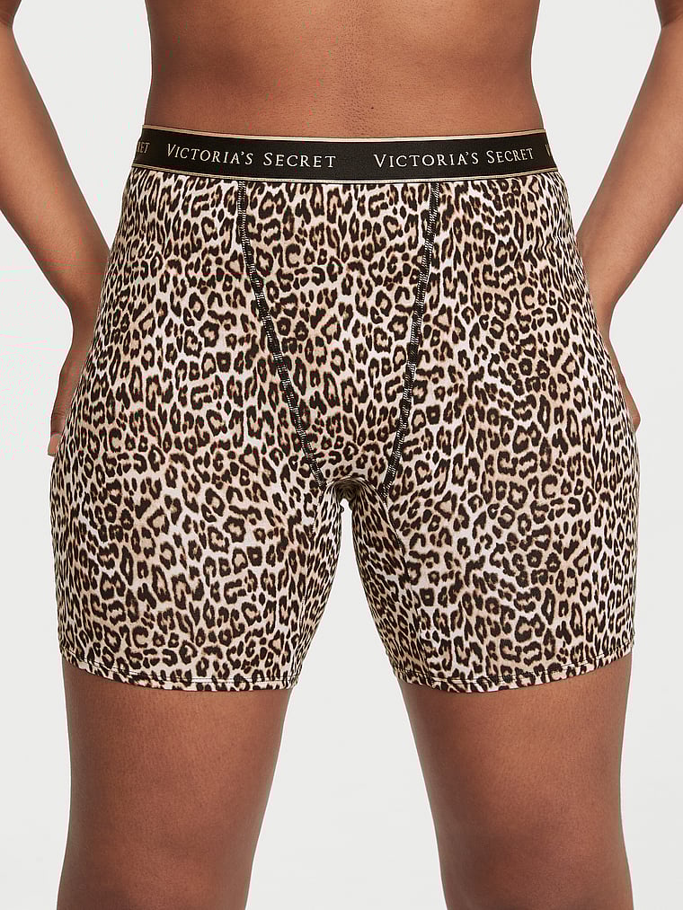 Cotton Logo Cotton High-Waist Boxer Brief Cotton