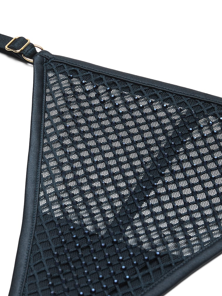 Very Sexy Ziggy Glam Shine Fishnet Adjustable V-String Panty Novelty