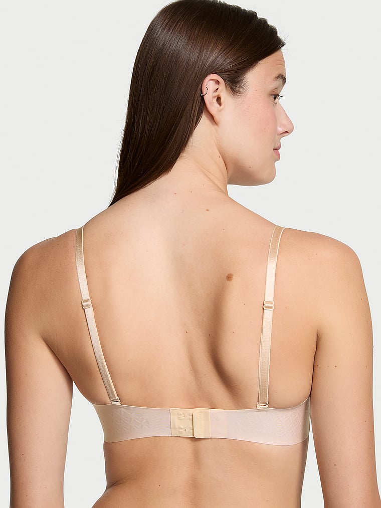 Victoria's Secret Bare Lightly Lined Low Plunge Strapless Bra Smooth