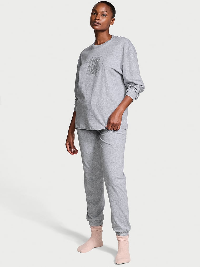 Victoria's Secret 100% Cotton Long Pajama Set