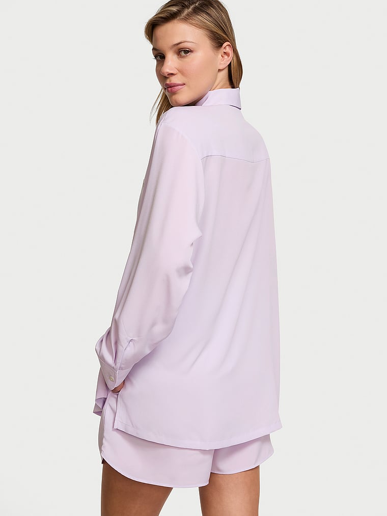 Victoria's Secret Luxe Crepe Short Pajama Set