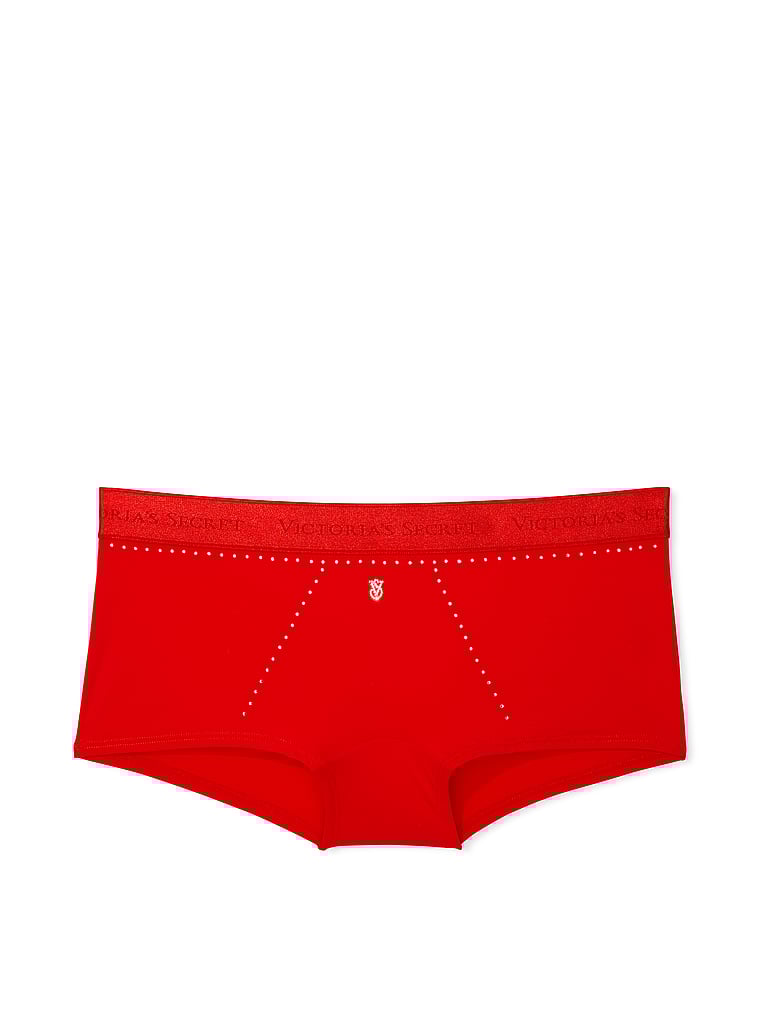 Cotton Logo Micro Shine Shortie Panty Novelty