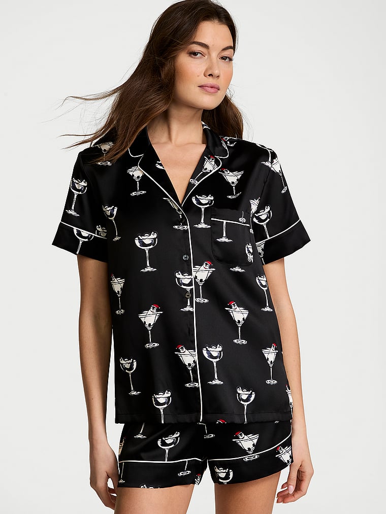 Victoria's Secret Glazed Satin Short Pajama Set
