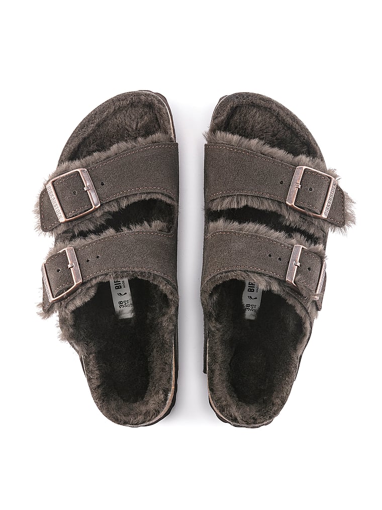 Birkenstock Arizona Shearling Suede Sandals