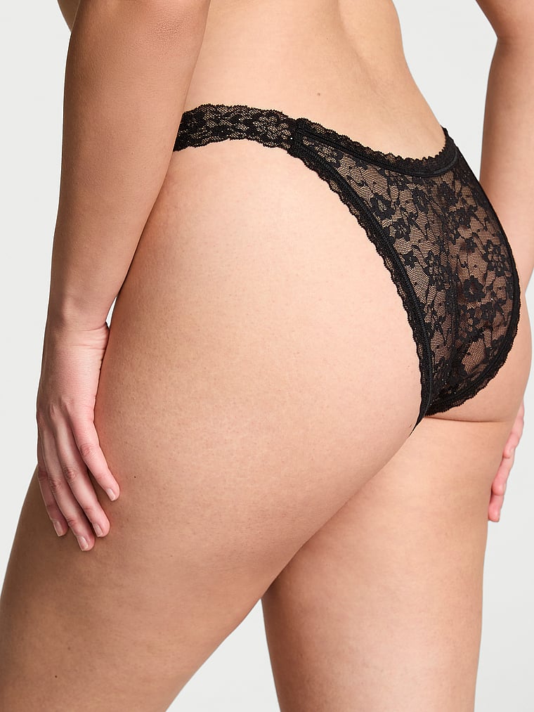 The Lacie Sequin Posey Lace Brazilian Panty Sequin Lace