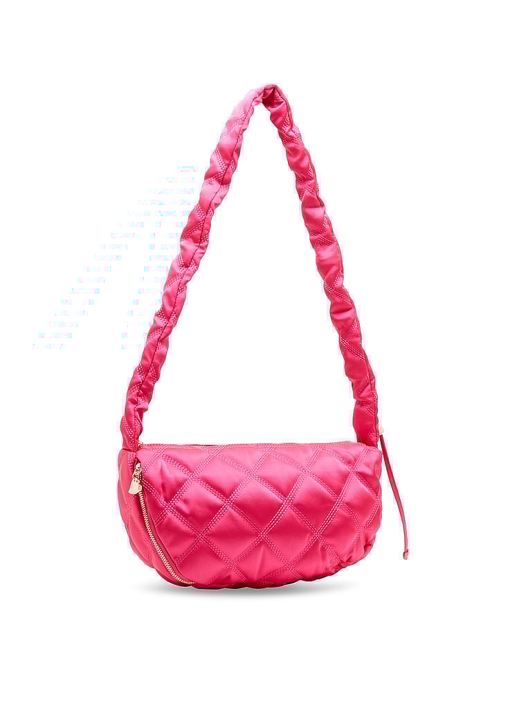 Betsey Johnson Nylon Quilted Adjustable Sling Bag