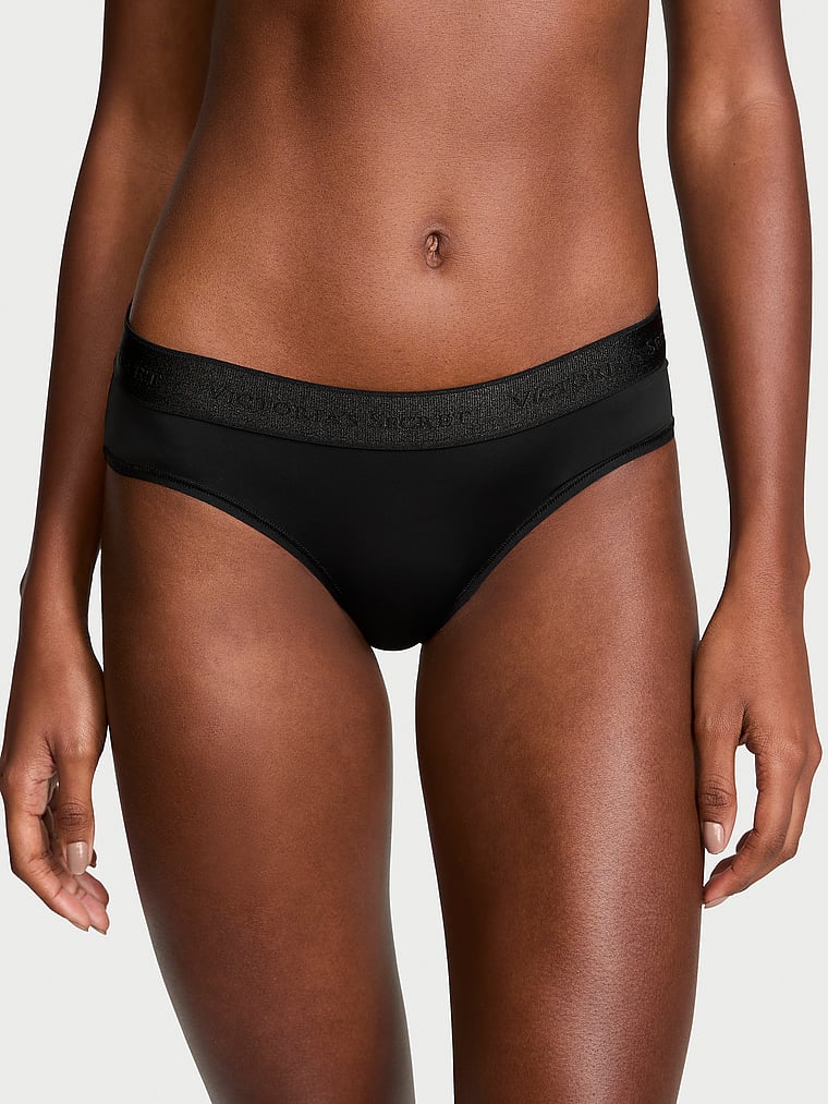 Cotton Logo Hiphugger Panty Smooth