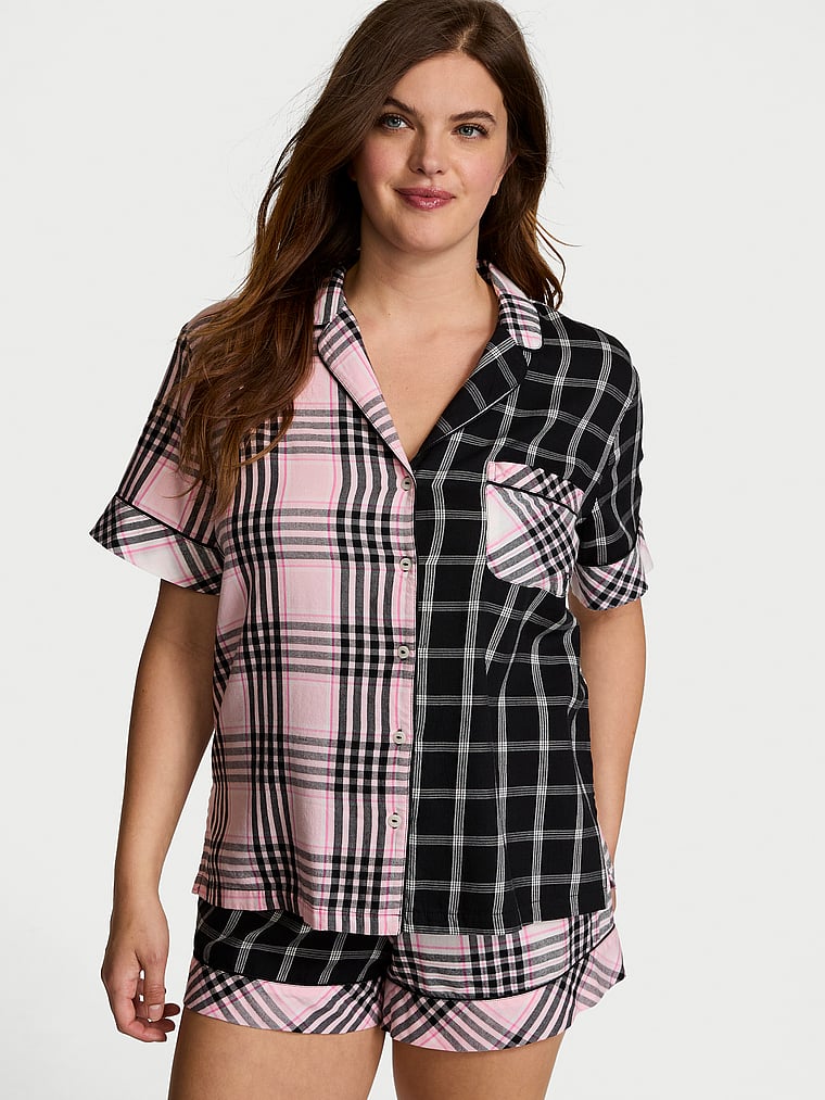 Victoria's Secret Flannel Short Pajama Set
