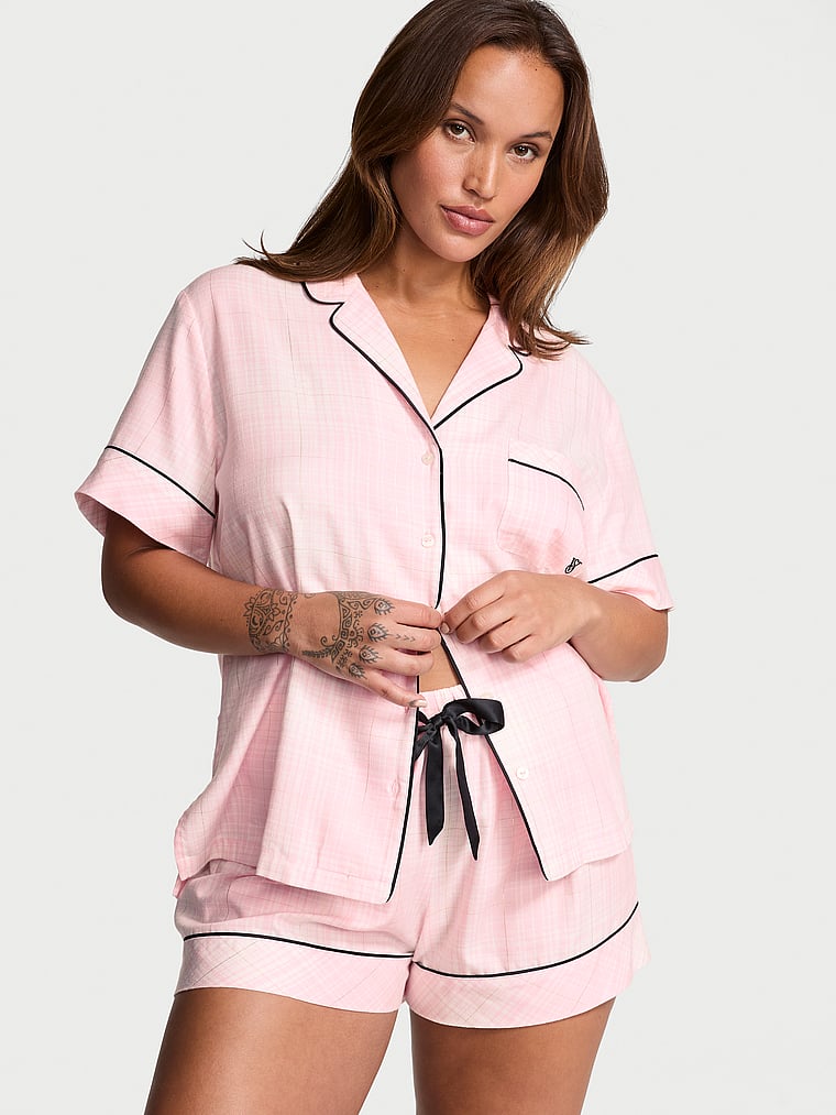Victoria's Secret Flannel Short Pajama Set