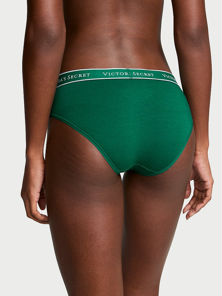 Cotton Logo Cotton Hiphugger Panty Smooth