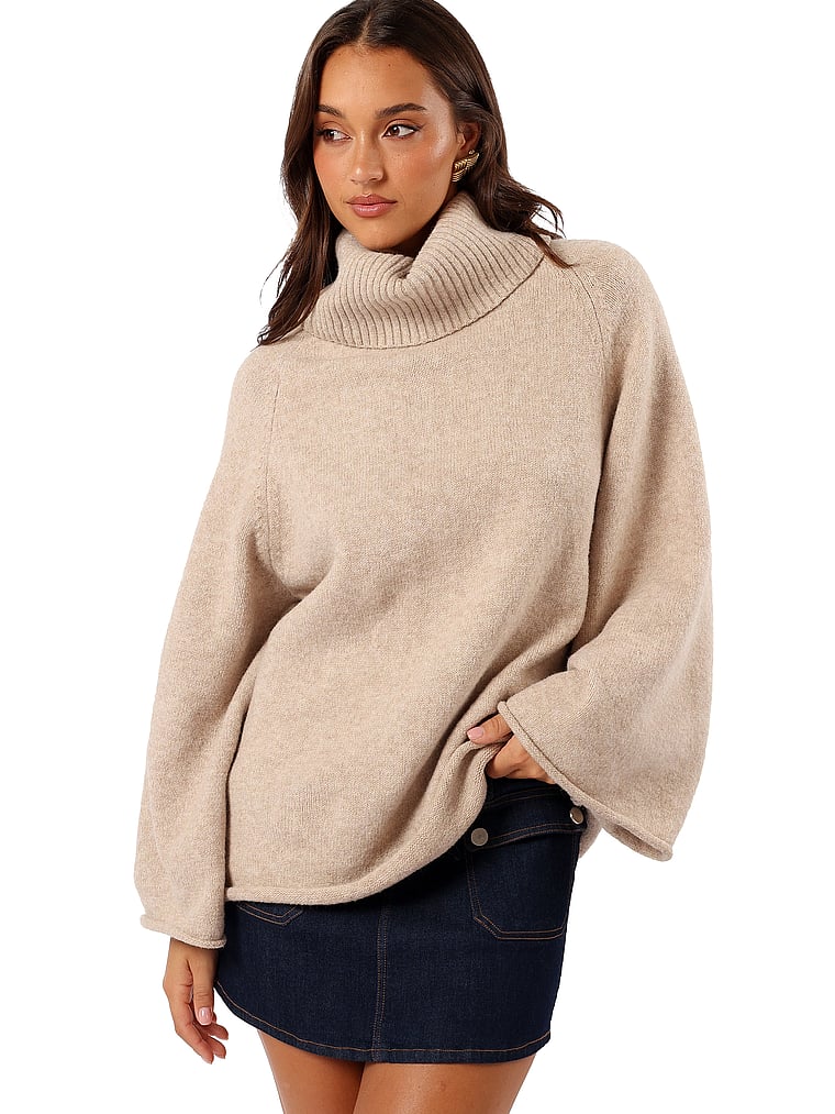 Petal & Pup Bindy Cowlneck Knit Sweater