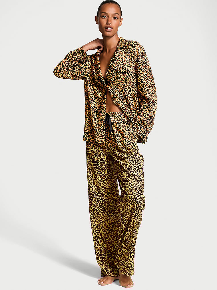 Victoria's Secret Flannel Long Pajama Set