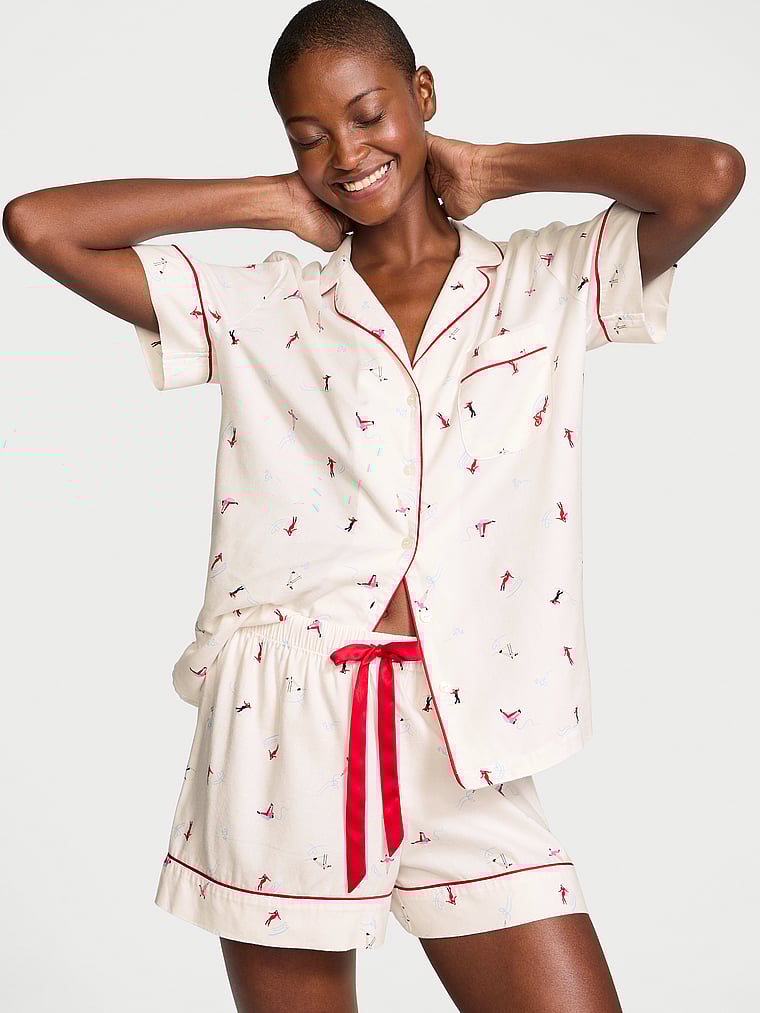 Victoria's Secret Flannel Short Pajama Set