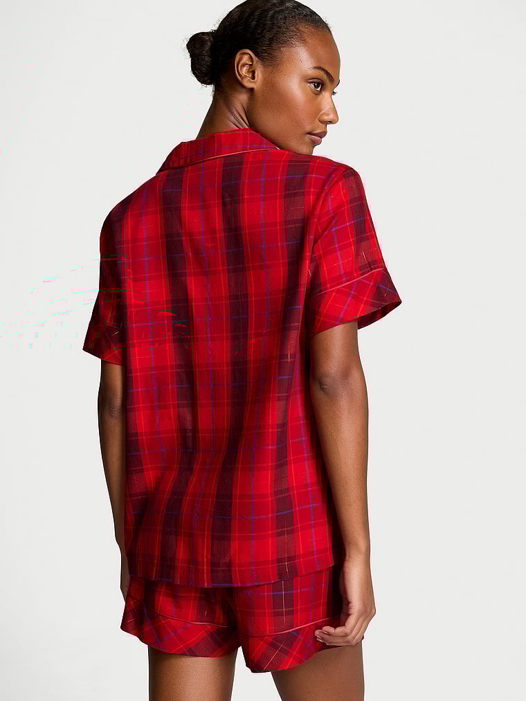 Victoria's Secret Flannel Short Pajama Set