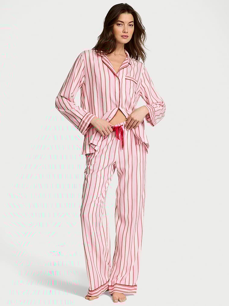 Victoria's Secret Flannel Long Pajama Set