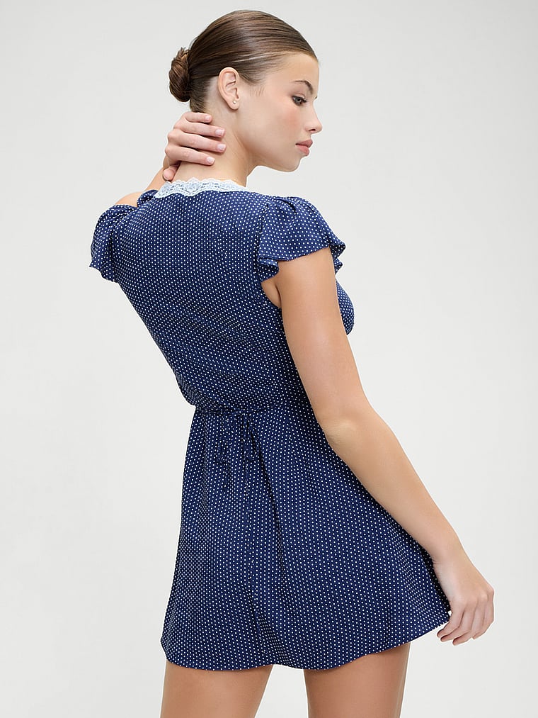 Frankies Bikinis Lucy Wrap Mini Dress