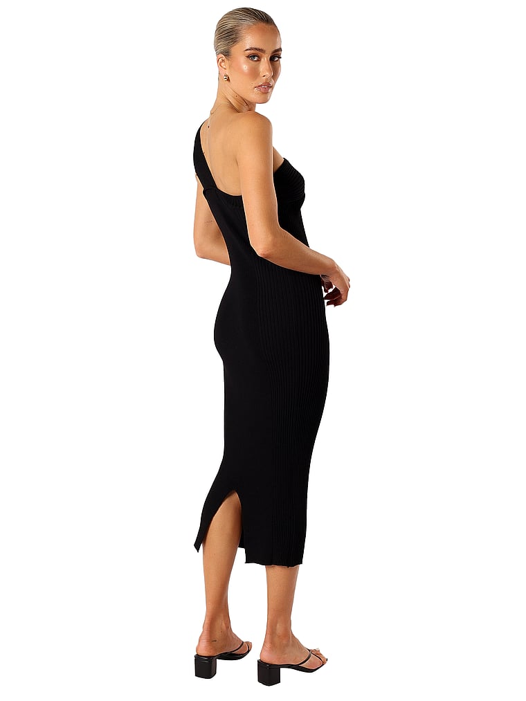 Petal & Pup Halle One Shoulder Midi Dress