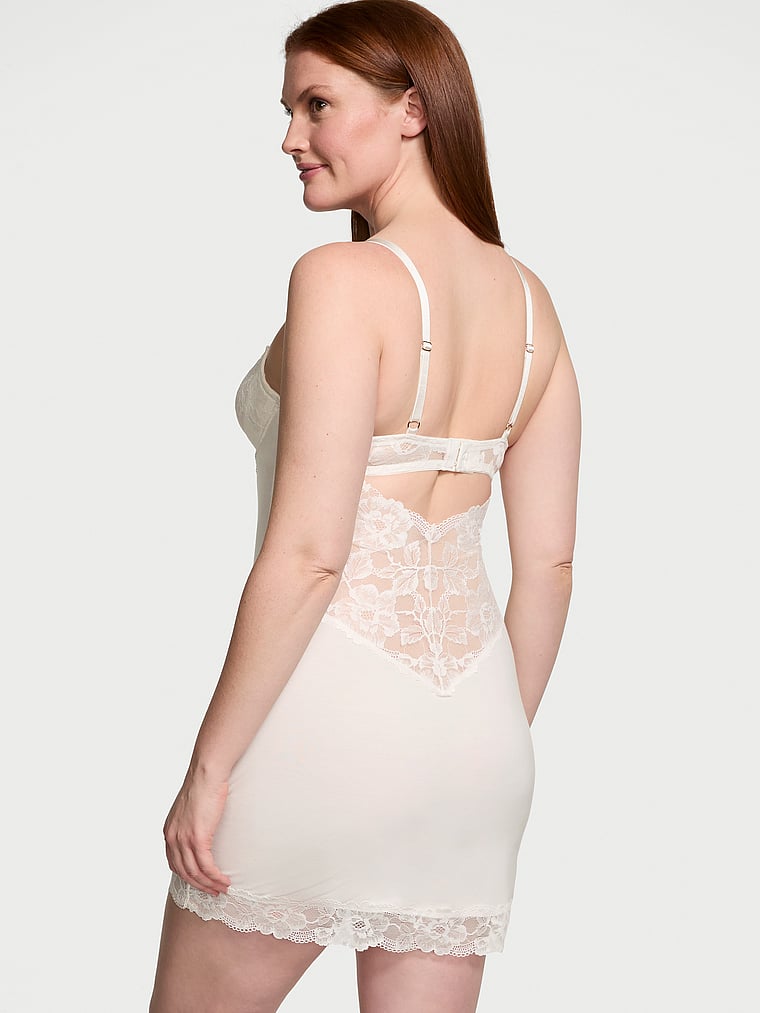 Victoria's Secret Modal & Lace Cupped Mini Slip Dress