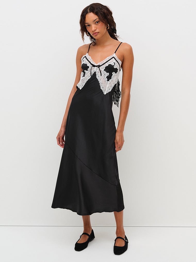 For Love & Lemons Maeve Maxi Slip Dress