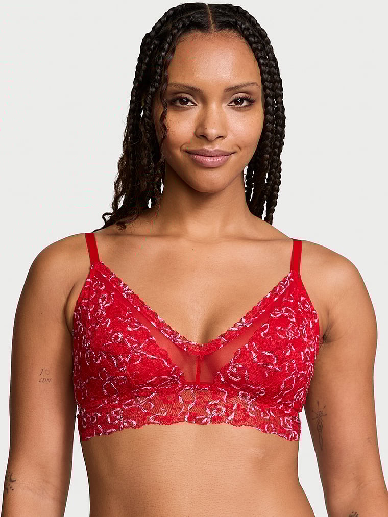 Victoria's Secret Posey Lace Curvy Bralette Lace
