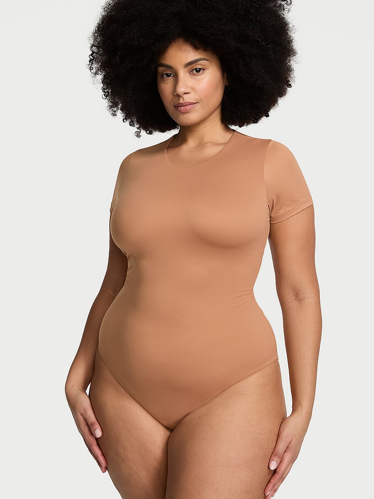 Victoria's Secret BODYWEAR by Victoria with FeatherSoft? Innovation Short-Sleeve Bodysuit