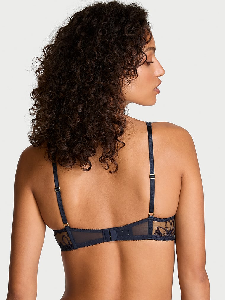 Very Sexy Ziggy Noir Embroidery High-Neck Unlined Bra Top Embroidery