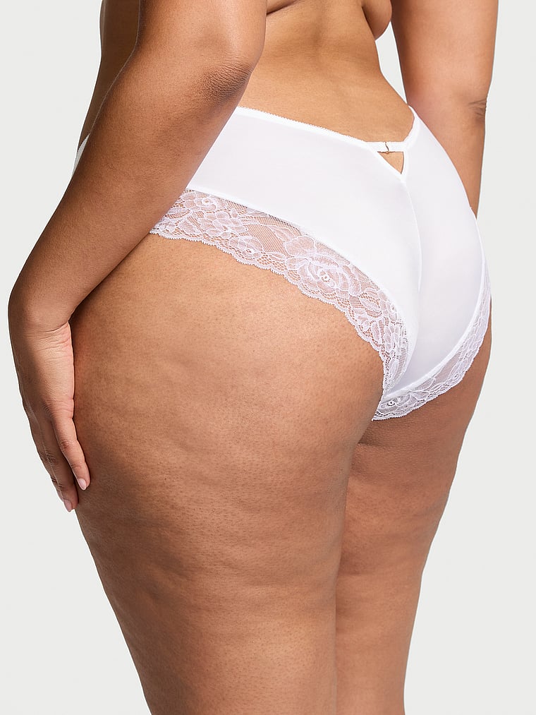 Very Sexy Rose Lace-Trim High-Leg Cheeky Panty Lace Trim
