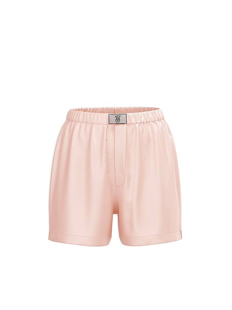 Victoria's Secret Shine Patch Satin Boxer Shorts