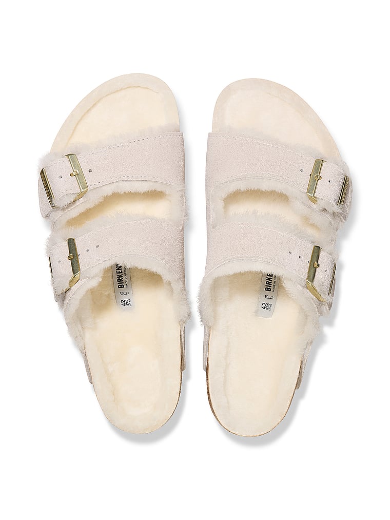 Birkenstock Arizona Shearling Suede Sandals