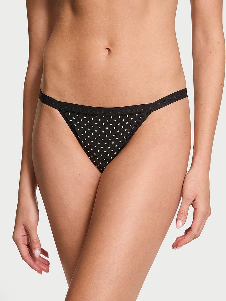 Victoria's Secret Stretch Cotton String Bikini Panty Smooth