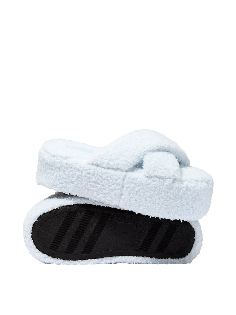 PINK CO-ZZZY Fleece Platform Slipper