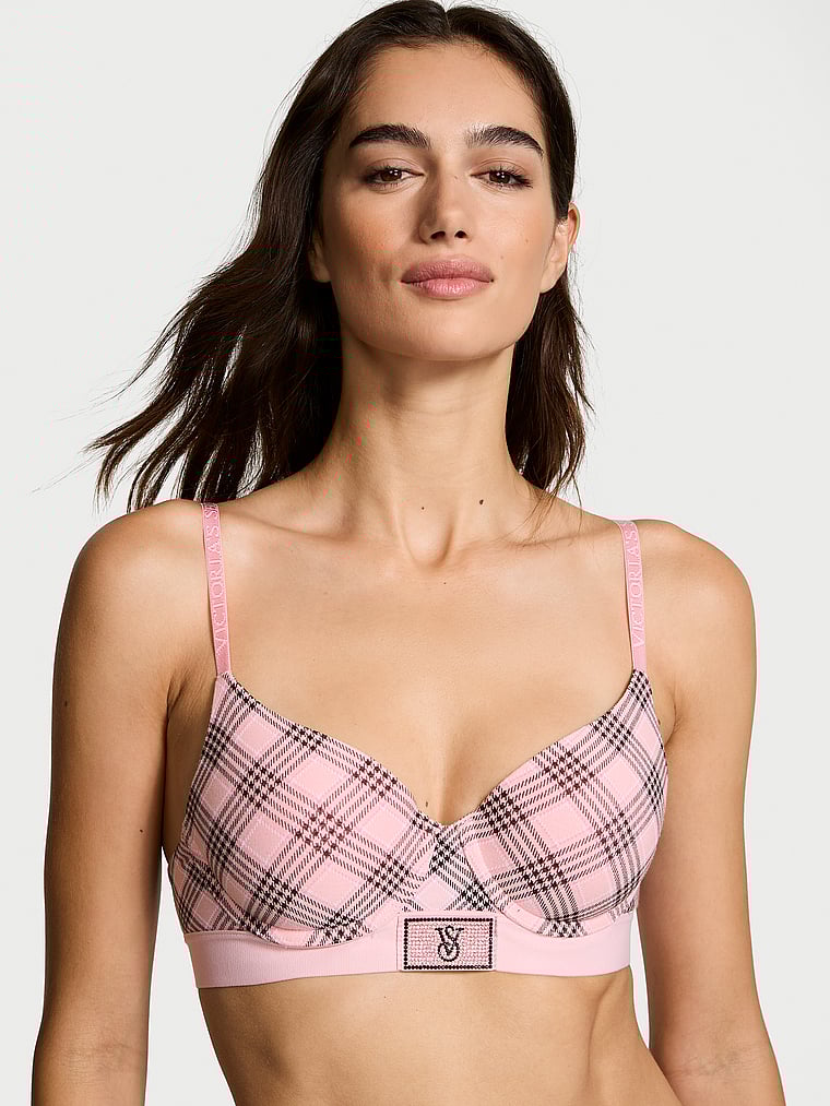 The T-shirt Shine Patch Lightly Lined Demi Bra Shine Patch