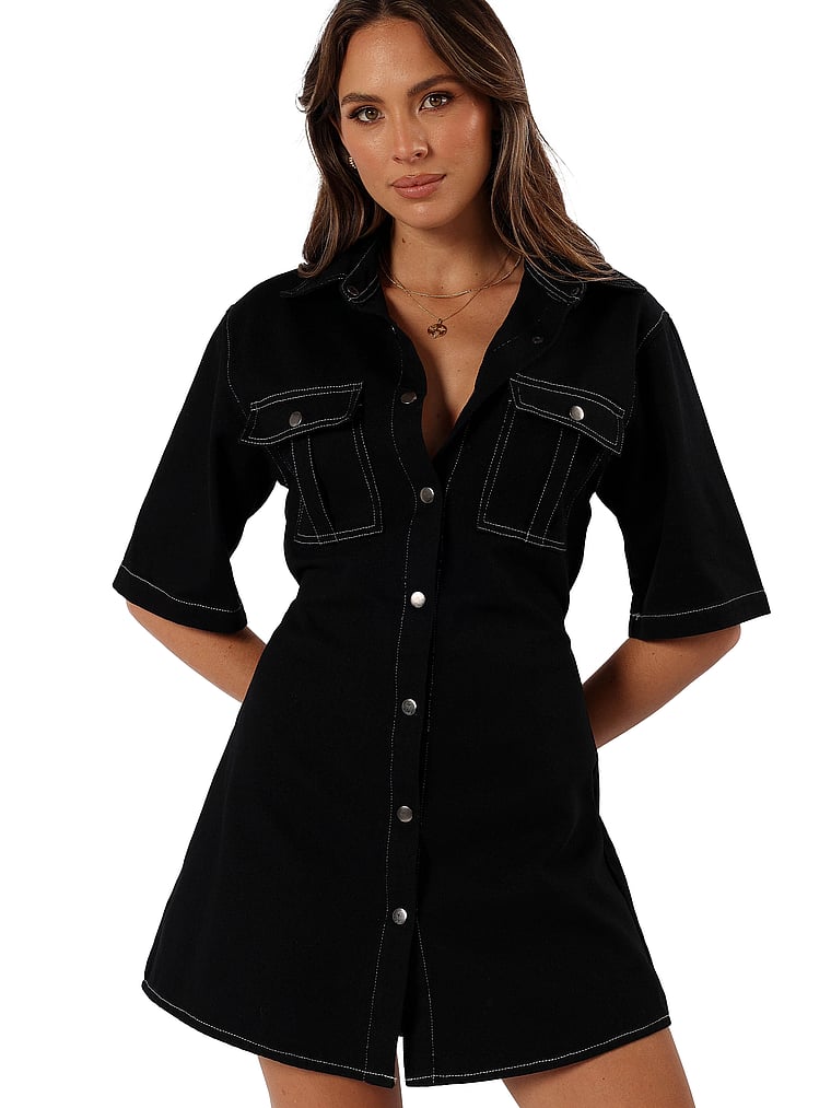 Petal & Pup Hailey Denim Mini Dress