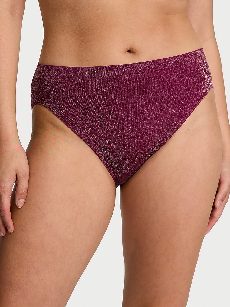 Seamless Seamless High-Leg Brief Panty Lurex