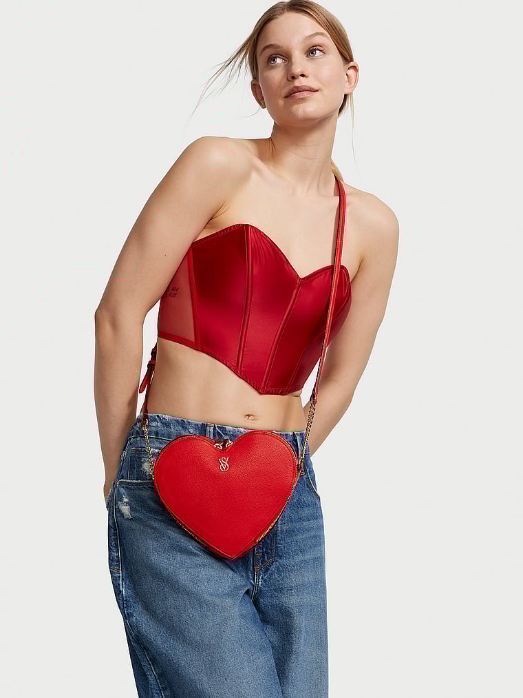 Victoria's Secret Heart Crossbody Bag
