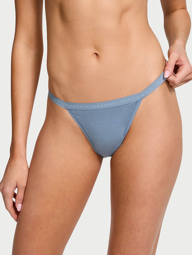 Victoria's Secret Stretch Cotton String Bikini Panty Smooth