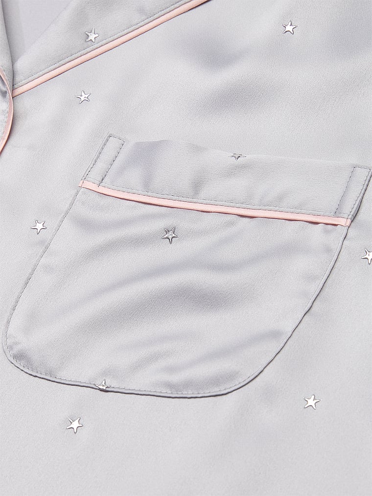 Victoria's Secret Glazed Satin Dew Drop Long Pajama Set