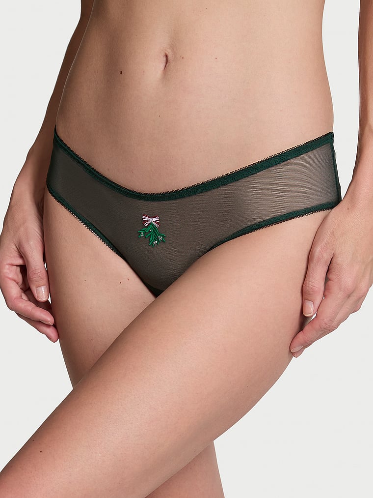Very Sexy Mesh High-Leg Crotchless Panty Mesh