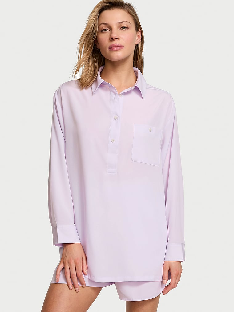 Victoria's Secret Luxe Crepe Short Pajama Set