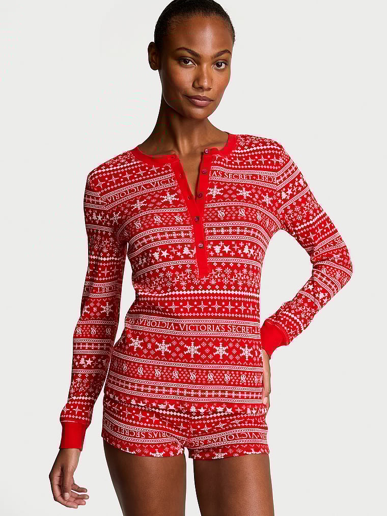Victoria's Secret Thermal Short Pajama Set